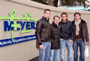 19 febbraio – Al Meyer con i giocatori della Fiorentina