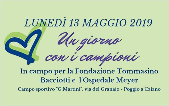 13 maggio – Un giorno con i campioni