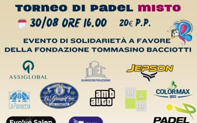 30 agosto 2025 – Torneo di Padel Cuori in Campo