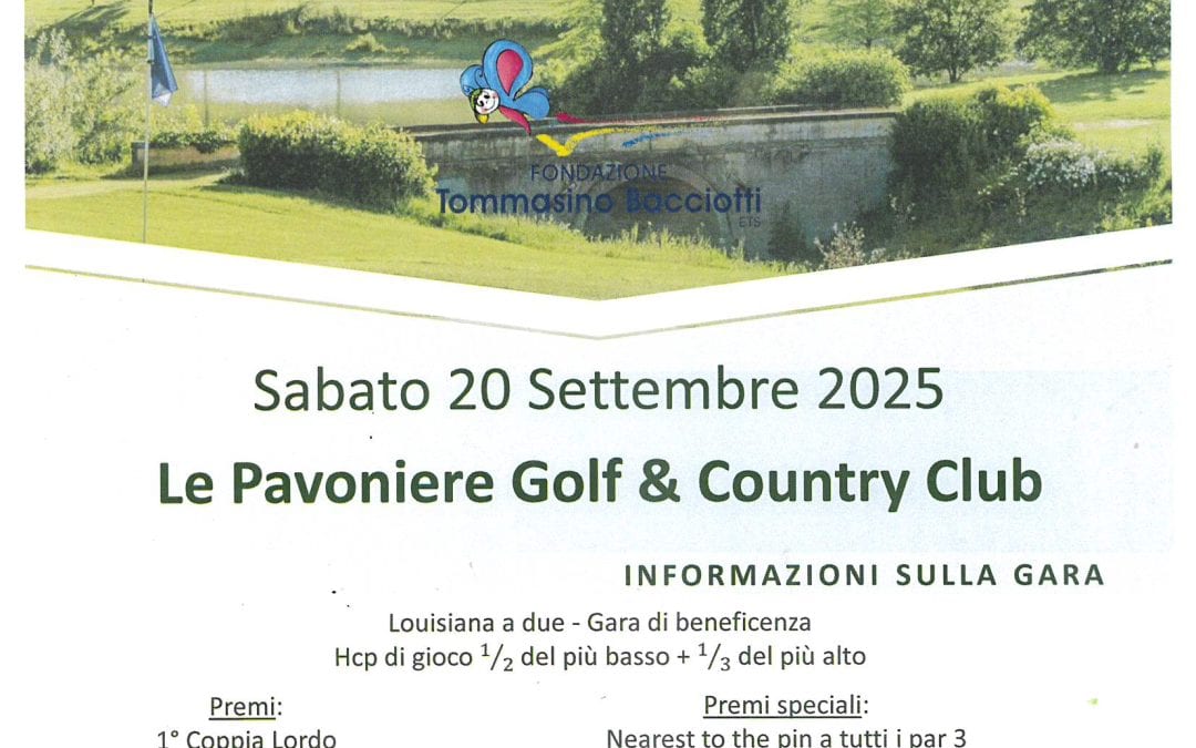 20 settembre 2025 – Trofeo Lions Prato Datini e Milano Golf St Andrews Le Pavoniere Golf e Country Club