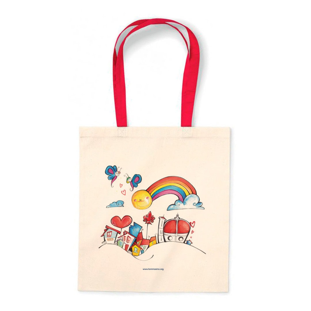 Borsa Shopper con disegni ARCOBALENO Fondazione Tommasino Bacciotti